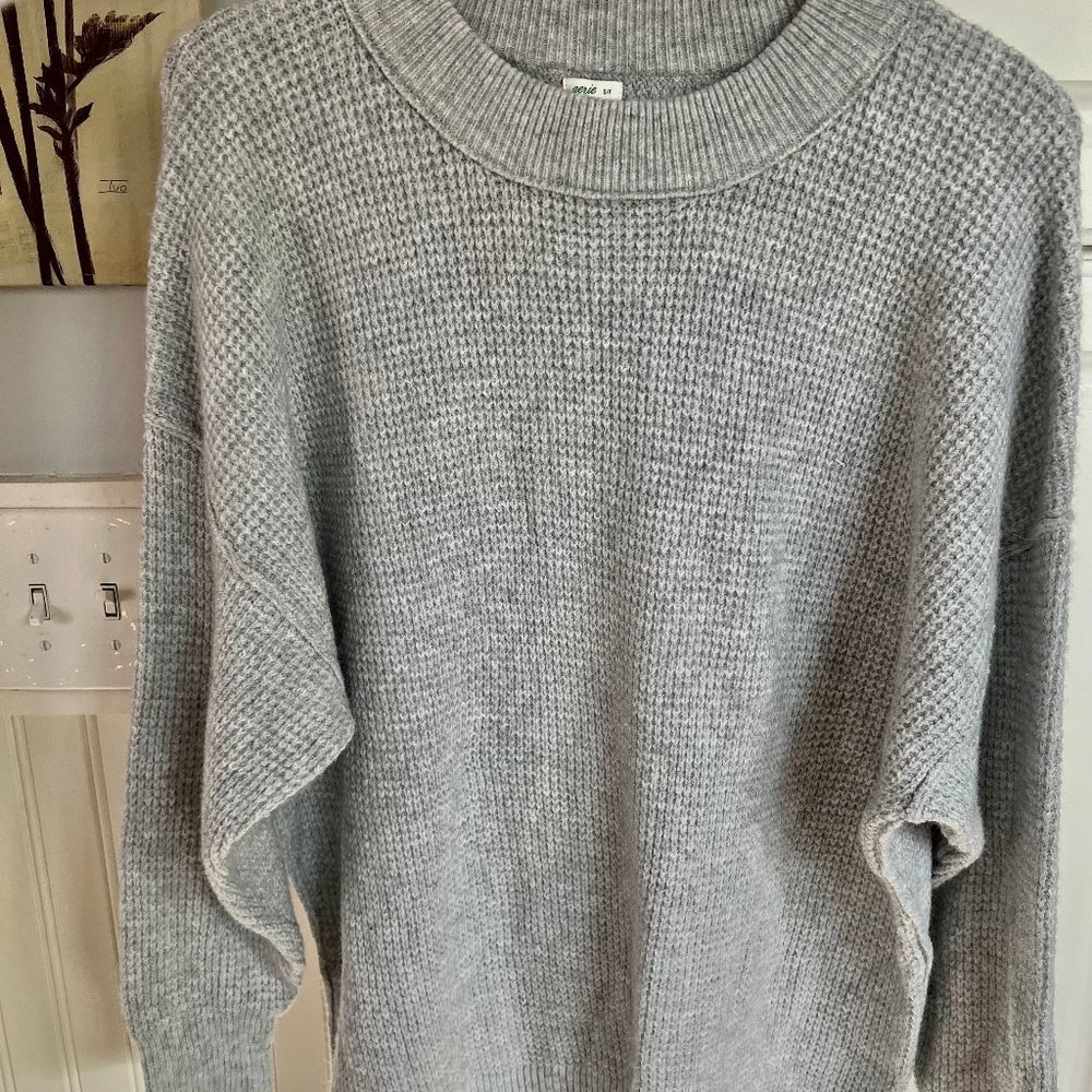 Aerie Waffle Oversized Crew Sweater